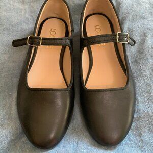 Black Leather Handmade Maryjanes